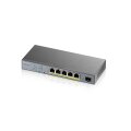 ZyXEL GS1350-6HP-EU0101F - Managed - L2 - Gigabit Ethernet (10/100/1000) - Power over Ethernet (PoE) - Wandmontage