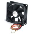 StarTech.com 60mm Gehäuselüfter - Lüfter für PC Gehäuse mit 3-pin Molex Stecker - Ventilator - 6 cm - 4500 RPM - 28 dB - 21,46 cfm - Schwarz