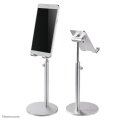 Neomounts DS10-200SL1 Telefon-Ständer bis zu 7" - höhenverstellbar - universal - Handy/Smartphone - Passive Halterung - Tisch/Bank - Silber