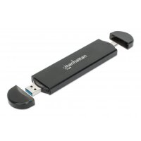 Manhattan M.2 NVMe SATA SSD USB-C 3.2 Festplattengehäuse