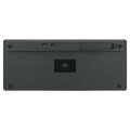 Manhattan 180559 - Mini - Kabellos - RF Wireless + Bluetooth - Scherenschalter - QWERTZ - Schwarz - Grau