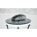 Cherry MW 8C ADVANCED - Beidhändig - Optisch - RF Wireless + Bluetooth - 3000 DPI - Schwarz - Grau