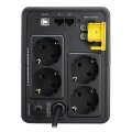 APC Back-UPS BX750MI-GR USV - 750VA 4x Schuko - USB - Line-Interaktiv - 0,75 kVA - 410 W - Sine - 140 V - 300 V