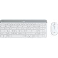 Logitech 920-009189 - Volle Größe (100%) - Kabellos - RF Wireless - QWERTZ - Weiß - Maus enthalten