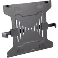 StarTech.com VESA Laptop Halterung - Monitorarm Laptop Ablage/Adapter für Notebooks bis 4.5kg - 75x75 & 100x100 VESA Muster - Laptophalter/Ablagefach für Monitor- Ärme/Halterungen - Monitorarm laptoperhöhung - Laptop-Arm - Schwarz - Kunststoff - Stahl - 4