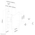 Neomounts FPMA-W810 - Befestigungskit ( Wandmontage ) für LCD-Display - Silber