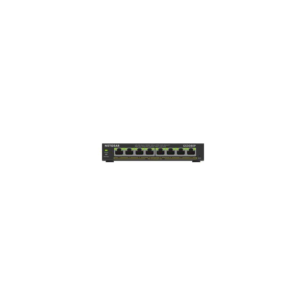 Netgear 8-Port Gigabit Ethernet PoE+ Plus Switch (GS308EP) - Managed - L2/L3 - Gigabit Ethernet (10/100/1000) - Vollduplex - Power over Ethernet (PoE)