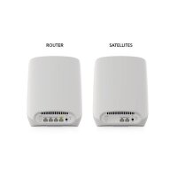 Netgear Orbi RBK763S - Weiß - Intern - Mesh-System - 525 m² - Tri-Band (2,4 GHz / 5 GHz / 5 GHz) - Wi-Fi 6 (802.11ax)