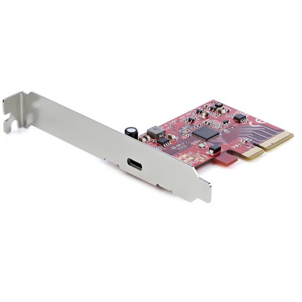 StarTech.com 1-Port USB-C PCIe Adapter - USB-C SuperSpeed 20 Gbit/s PCI Express 3.0 x4 Host Controller Karte - USB Typ-C PCIe Add-On Adapter Karte - Erweiterungskarte - Windows & Linux - PCIe - USB 3.2 Gen 2 (3.1 Gen 2) - PCIe 3.0 - Rot - 3126209 h - ASMe