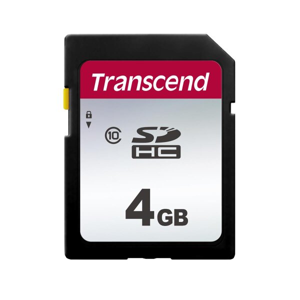 Transcend SDHC 300S 4GB - 4 GB - SDHC - Klasse 10 - NAND - 20 MB/s - 10 MB/s