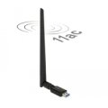 Delock 12535 - Kabellos - USB - RF Wireless - Wi-Fi 5 (802.11ac) - Schwarz