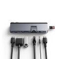 Targus HYPER HD575-GRY-GL - USB 3.2 Gen 1 (3.1 Gen 1) Type-C - 1.4/2.2 - 10,100,1000 Mbit/s - Grau - MicroSD (TransFlash) - 3.5mm - HDMI - RJ-45 - Thunderbolt 4 - USB 3.2 Gen 1 (3.1 Gen 1) Type-A - USB 3.2 Gen 1 (3.1 Gen 1)...