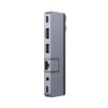Targus HYPER HD575-GRY-GL - USB 3.2 Gen 1 (3.1 Gen 1) Type-C - 1.4/2.2 - 10,100,1000 Mbit/s - Grau - MicroSD (TransFlash) - 3.5mm - HDMI - RJ-45 - Thunderbolt 4 - USB 3.2 Gen 1 (3.1 Gen 1) Type-A - USB 3.2 Gen 1 (3.1 Gen 1)...