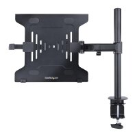 StarTech.com Monitor und Laptop halterung - Monitorarm/Notebookarm mit Tischhalterung - Monitore bis 34 Zoll (8kg) und Laptops (4.5kg) - Schwenkbarer/Höhenverstelbarer Laptop/Monitorständer - Laptop-Arm - Schwarz - Kunststoff - Stahl - 33 cm (13") - 86,4