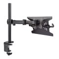 StarTech.com Monitor und Laptop halterung - Monitorarm/Notebookarm mit Tischhalterung - Monitore bis 34 Zoll (8kg) und Laptops (4.5kg) - Schwenkbarer/Höhenverstelbarer Laptop/Monitorständer - Laptop-Arm - Schwarz - Kunststoff - Stahl - 33 cm (13") - 86,4