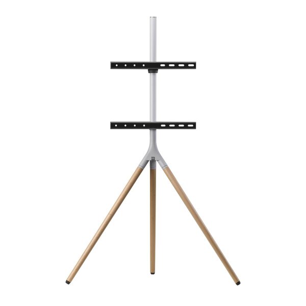 One for All Tripod WM 7472 - 165,1 cm (65") - 200 x 100 mm - 400 x 400 mm - 0 - 360° - 360° - Eiche - Silber - Grau