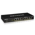 Netgear GS308PP - Unmanaged - Gigabit Ethernet (10/100/1000) - Vollduplex - Power over Ethernet (PoE) - Rack-Einbau - Wandmontage