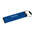 Kingston IronKey 16GB Keypad 200 - FIPS 140-3 Lvl 3 (ausstehend) AES-256 Verschlüsselung - 16 GB - USB Typ-A - 3.2 Gen 1 (3.1 Gen 1) - 145 MB/s - Schutzhülle - Blau