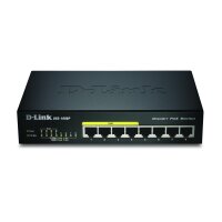 D-Link DGS-1008P/E - Unmanaged - L2 - Gigabit Ethernet...