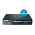 D-Link DGS-1008P/E - Unmanaged - L2 - Gigabit Ethernet (10/100/1000) - Vollduplex - Power over Ethernet (PoE) - Desktop