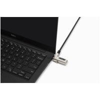 Kensington Slim N17 Laptopkombinationsschloss für Wedge-Shaped Sicherheits-Slots - Zahlenschloss - Karbonstahl - Schwarz