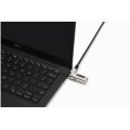 Kensington Slim N17 Laptopkombinationsschloss für Wedge-Shaped Sicherheits-Slots - Zahlenschloss - Karbonstahl - Schwarz