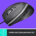 Logitech 910-005784 - rechts - Optisch - USB Typ-A - 4000 DPI - Schwarz