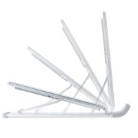 StarTech.com Faltbarer Laptop Ständer - Tragbarer Höhenverstellbarer Ergonomischer Laptopständer - Tragkraft 10 kg - Aluminium Laptophalterung neigbar - Notebook Ständer - Schwenkbare Laptop Unterlage - Laptop-Ständer - Silber - Aluminium - 10 kg - 15 - 8