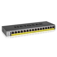 Netgear GS116PP - Unmanaged - Gigabit Ethernet (10/100/1000) - Power over Ethernet (PoE) - Rack-Einbau