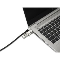 Kensington Universal 3-in-1 Combination Laptop Lock - Resettable - Sicherheitskabelschloss - 1
