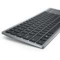 Dell KB740 - Volle Größe (100%) - Kabellos - RF Wireless + Bluetooth - Scherenschalter - QWERTZ - Grau - Schwarz