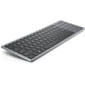 Dell KB740 - Volle Größe (100%) - Kabellos - RF Wireless + Bluetooth - Scherenschalter - QWERTZ - Grau - Schwarz