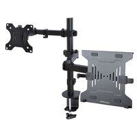 StarTech.com Monitor und laptop halterung, verstellbarer Monitorarm mit Laptop-Notebook ar