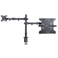 StarTech.com Monitor und laptop halterung, verstellbarer Monitorarm mit Laptop-Notebook ar