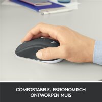 Logitech 920-008685 - Kabellos - RF Wireless - Membran Key Switch - QWERTY - Schwarz - Weiß - Maus enthalten