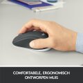 Logitech 920-008685 - Kabellos - RF Wireless - Membran Key Switch - QWERTY - Schwarz - Weiß - Maus enthalten