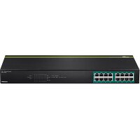 TRENDnet TPE-TG160G - Unmanaged - L2 - Gigabit Ethernet (10/100/1000) - Power over Ethernet (PoE) - Rack-Einbau - 1U