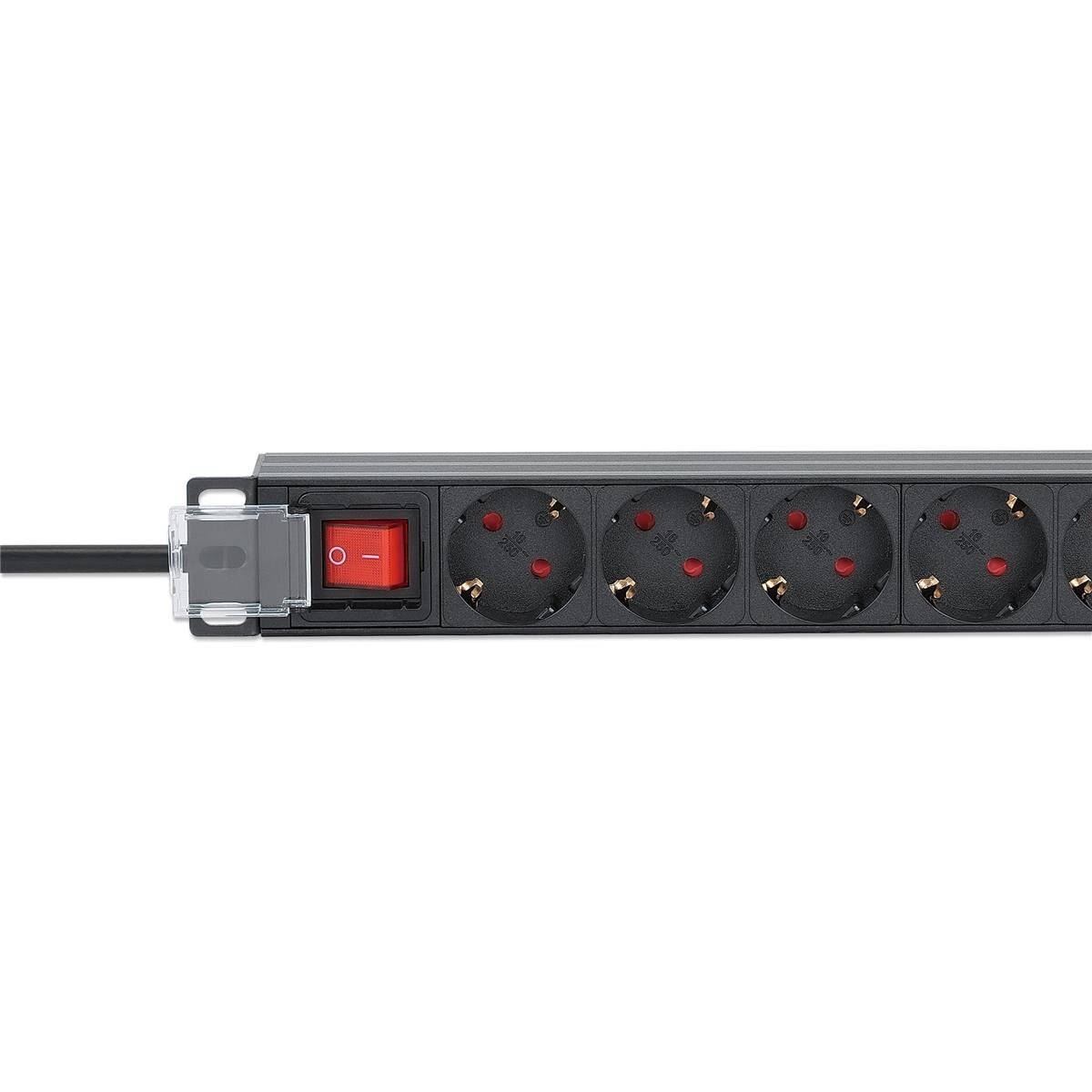 Intellinet 715133 - 1U - Aluminium - Schwarz - 9 AC-Ausgänge - Typ F - Typ F