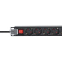 Intellinet 715133 - 1U - Aluminium - Schwarz - 9 AC-Ausgänge - Typ F - Typ F