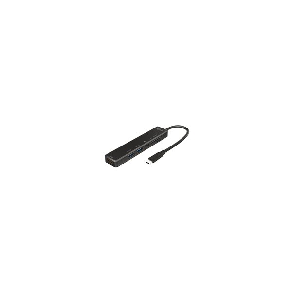 i-tec USB-C Travel Easy Dock 4K HDMI + Power Delivery 60 W - Kabelgebunden - USB 3.2 Gen 1 (3.1 Gen 1) Type-C - 60 W - Schwarz - MicroSD (TransFlash) - SD - Android
