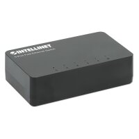 IC Intracom 5-Port Fast Ethernet Switch Desktop-Format Kunststoffgehäuse IEEE 802.3az Energy - Switch - 5-Port