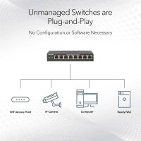 Netgear MS105-100EUS - Unmanaged - 2.5G Ethernet (100/1000/2500) - Power over Ethernet (PoE) - Rack-Einbau - 1U