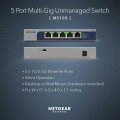 Netgear MS105-100EUS - Unmanaged - 2.5G Ethernet (100/1000/2500) - Power over Ethernet (PoE) - Rack-Einbau - 1U