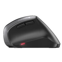Cherry MW 4500 Kabellose 45 Grad Maus - Schwarz - USB - rechts - Vertikale Ausführung - Optisch - RF Wireless - 1200 DPI - Schwarz