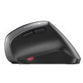 Cherry MW 4500 Kabellose 45 Grad Maus - Schwarz - USB - rechts - Vertikale Ausführung - Optisch - RF Wireless - 1200 DPI - Schwarz