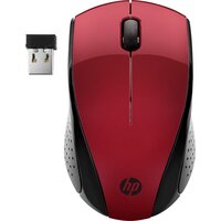HP Wireless-Maus 220 (Sunset Red) - Beidhändig - Optisch - RF Wireless - 1600 DPI - Schwarz - Rot