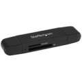 StarTech.com USB Speicherkartenlesegerät - USB 3.0 SD Kartenleser - Kompakt - 5Gbit/s - USB Kartenleser - MicroSD USB Adapter - MMC - MicroSD (TransFlash) - MicroSDHC - MicroSDXC - SD - SDHC - SDXC - Schwarz - 5000 Mbit/s - Kunststoff - Aktivität - Leistu