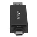 StarTech.com USB Speicherkartenlesegerät - USB 3.0 SD Kartenleser - Kompakt - 5Gbit/s - USB Kartenleser - MicroSD USB Adapter - MMC - MicroSD (TransFlash) - MicroSDHC - MicroSDXC - SD - SDHC - SDXC - Schwarz - 5000 Mbit/s - Kunststoff - Aktivität - Leistu