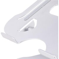 StarTech.com Tisch Laptopständer - Laptoperhöhung aus Aluminium - Tragbar - Faltbar - Schwenkbar - Tragkraft 10kg - Laptophalterung - Höhenverstellbarer Ergonomischer Notebookständer - Laptop-Ständer - Silber - Aluminium - 10 kg - 33,2 - 120 mm - 226 mm