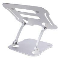 StarTech.com Tisch Laptopständer - Laptoperhöhung aus Aluminium - Tragbar - Faltbar - Schwenkbar - Tragkraft 10kg - Laptophalterung - Höhenverstellbarer Ergonomischer Notebookständer - Laptop-Ständer - Silber - Aluminium - 10 kg - 33,2 - 120 mm - 226 mm